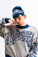 Sweater Reversible "SLEPAK" (Azul x Gris)