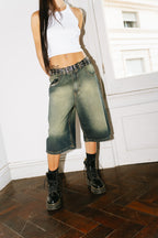 Bermuda Jean Baggy “Contradicción Oriental” Vol.3 (Washed Verde)