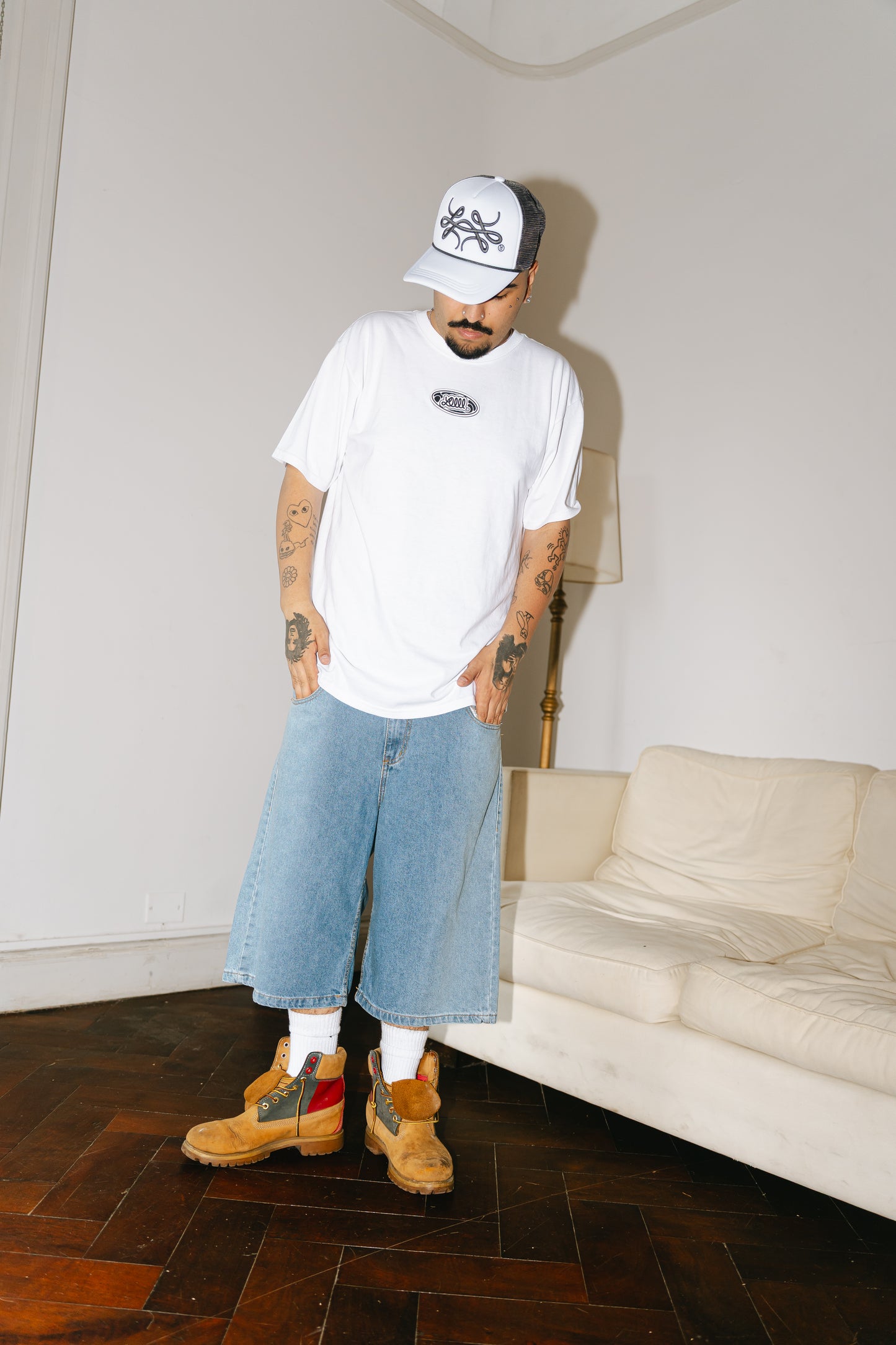 Bermuda Jean Baggy “Contradicción Oriental” Vol.3 (Washed Celeste Lateral)