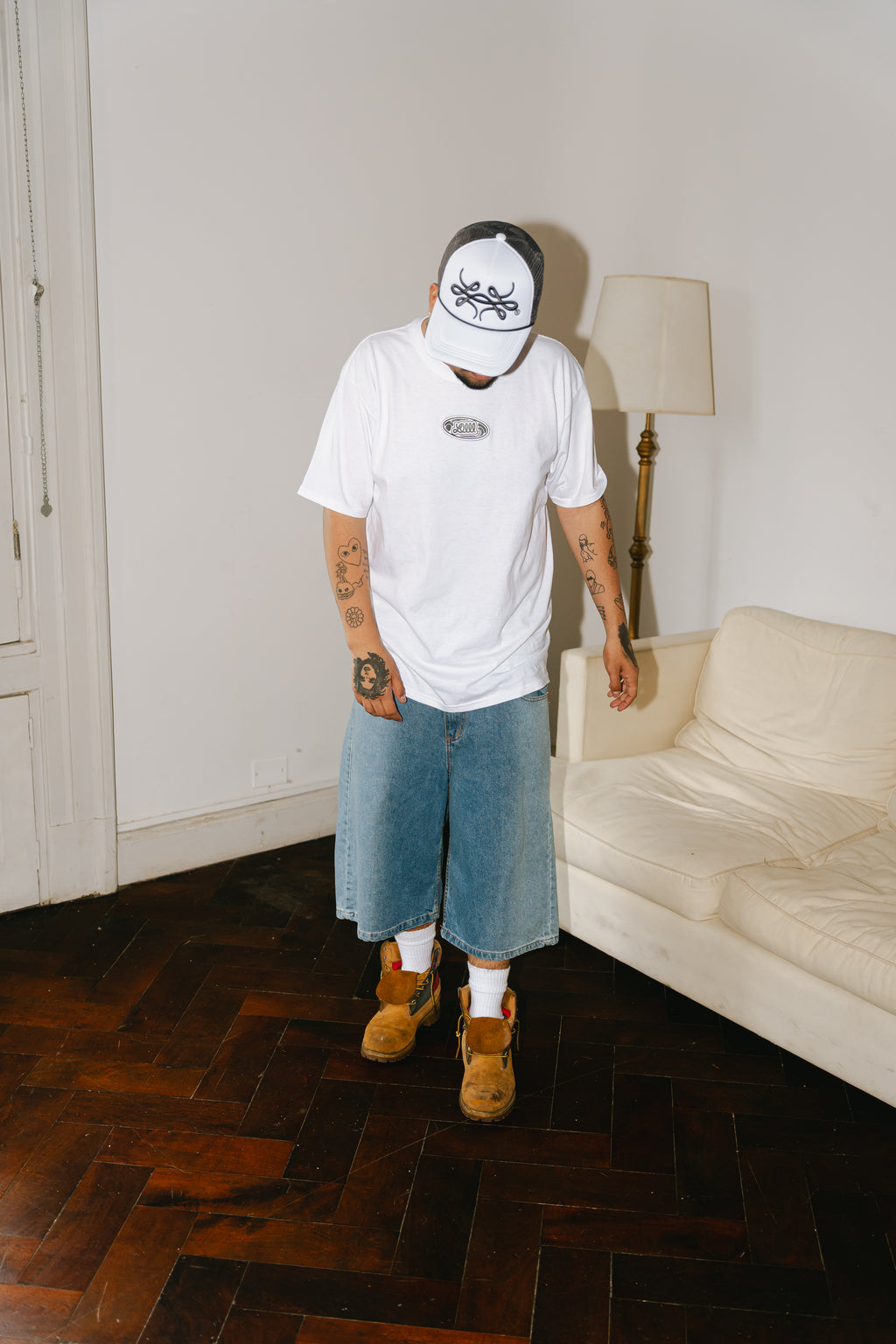 Bermuda Jean Baggy “Contradicción Oriental” Vol.3 (Washed Celeste Lateral)