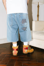 Bermuda Jean Baggy “Contradicción Oriental” Vol.3 (Washed Celeste Lateral)