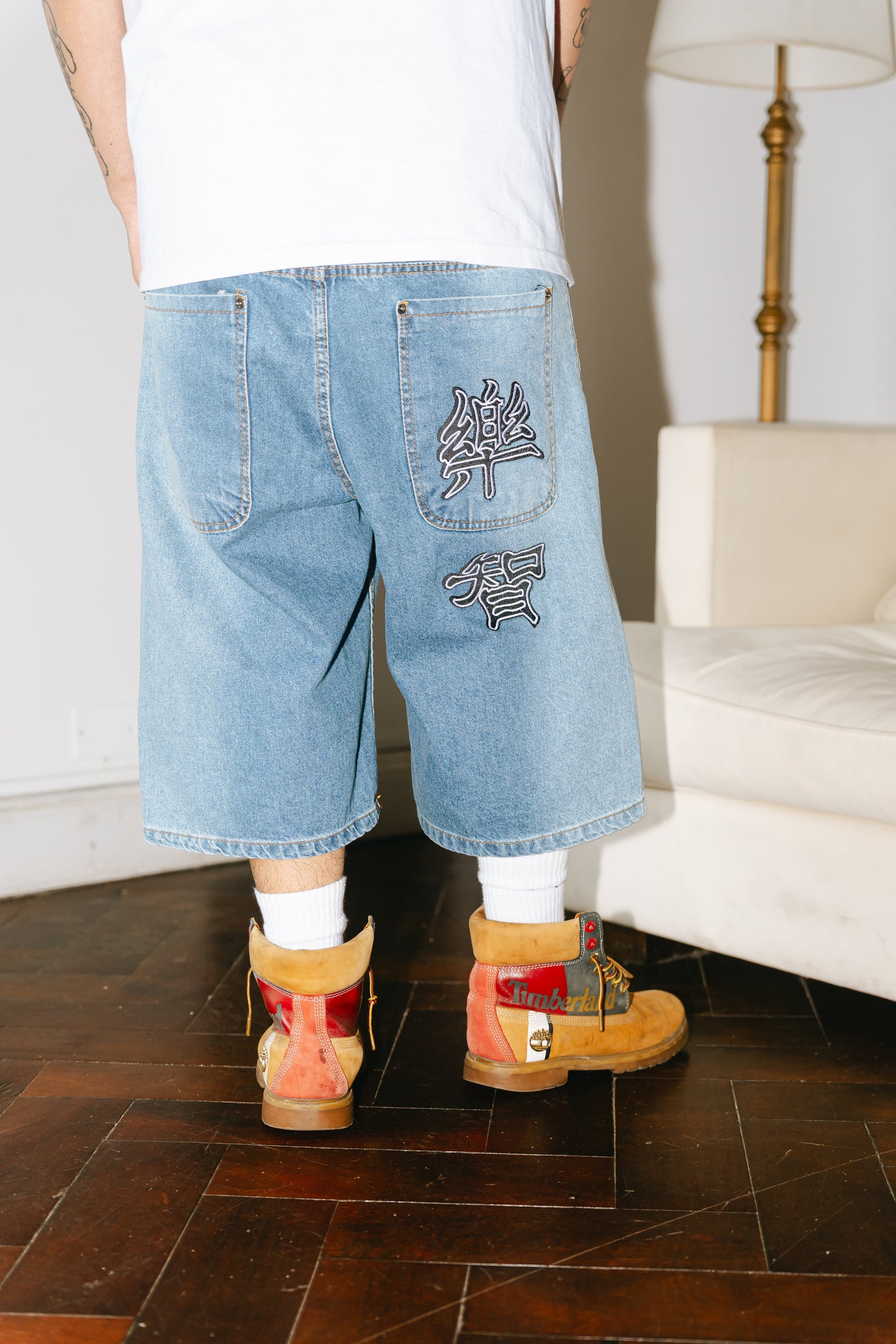 Bermuda Jean Baggy “Contradicción Oriental” Vol.3 (Washed Celeste Lateral)