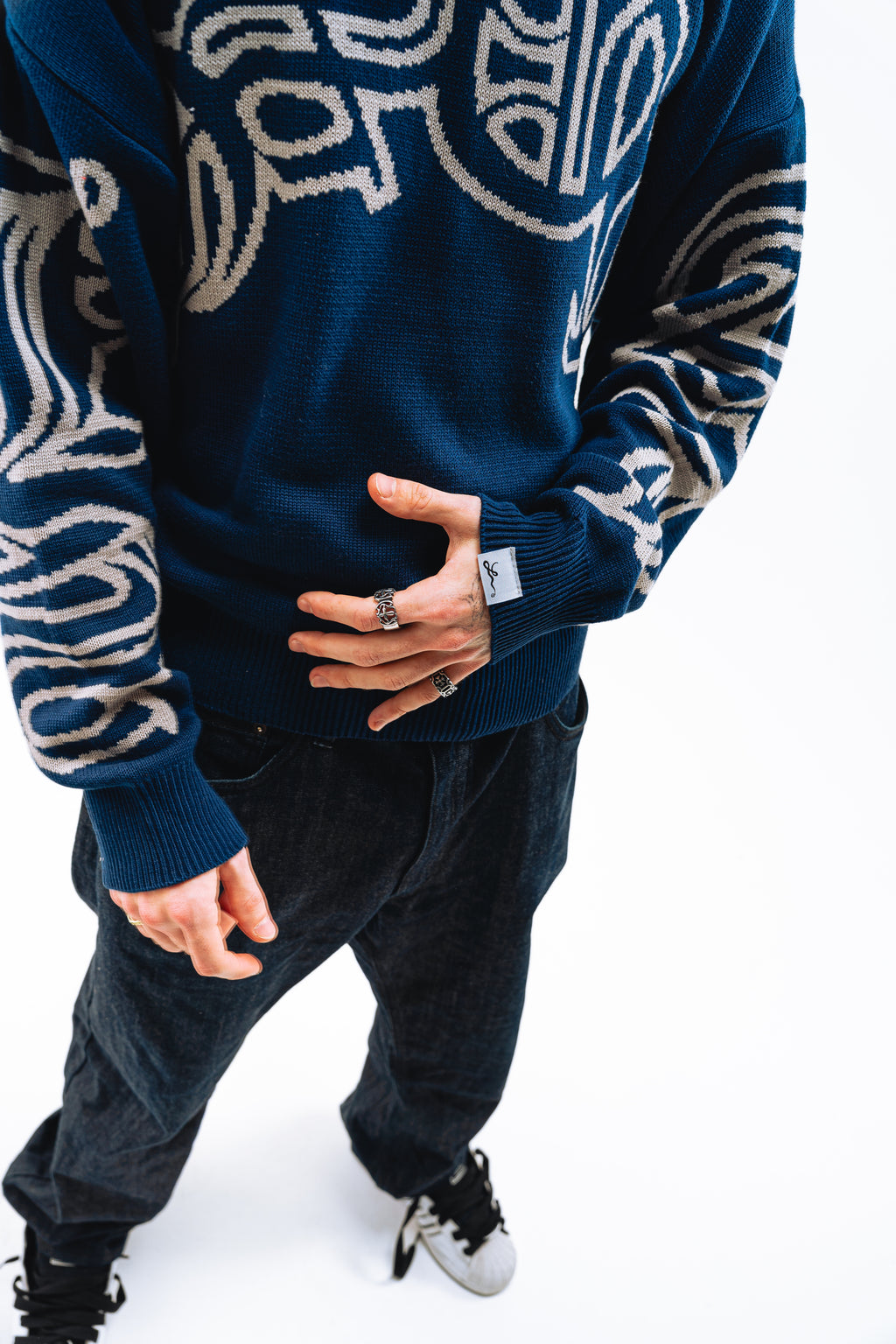 Sweater Reversible "SLEPAK" (Azul x Gris)