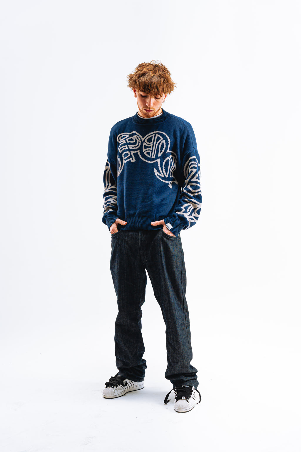 Sweater Reversible "SLEPAK" (Azul x Gris)
