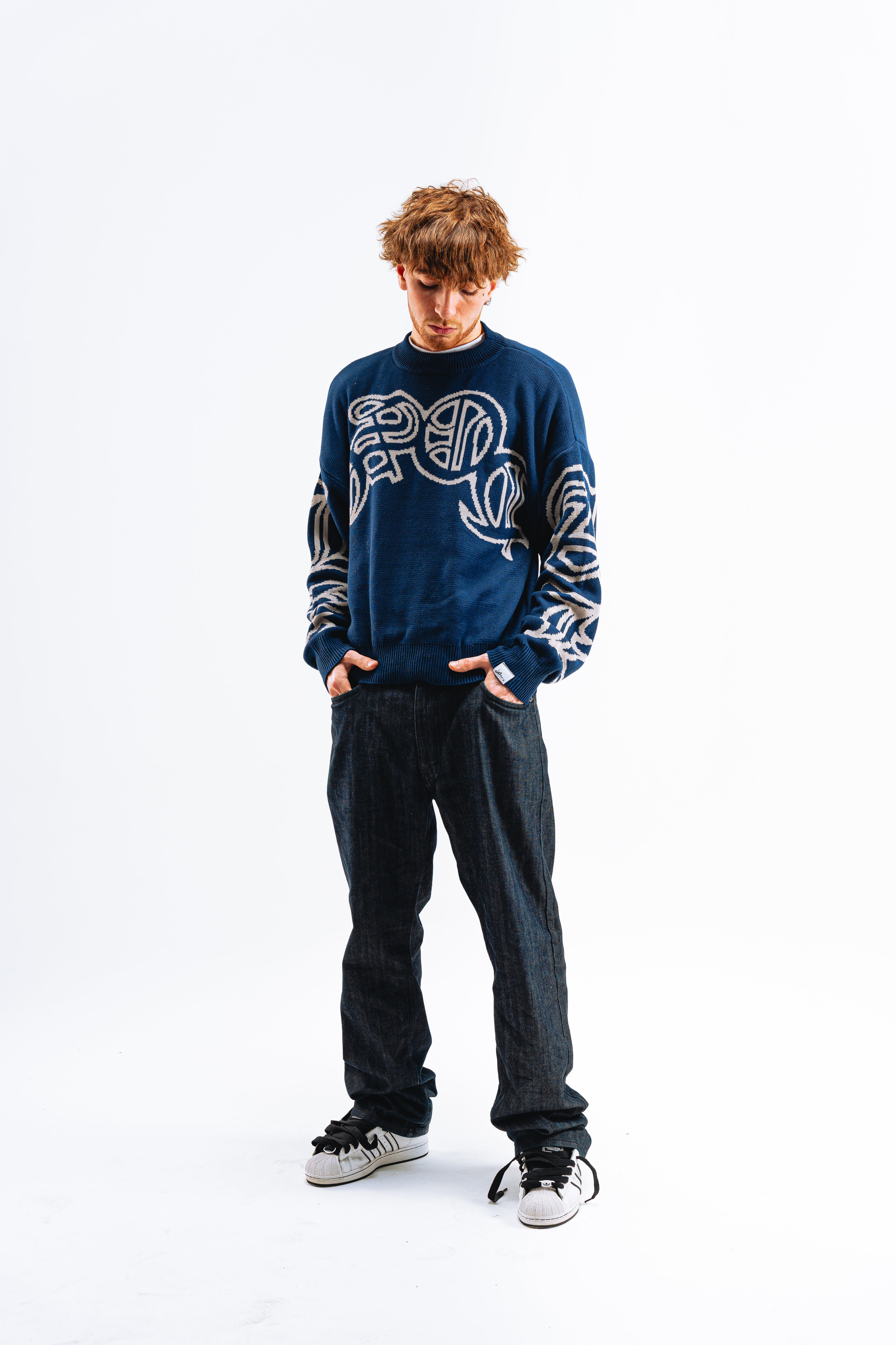 Sweater Reversible "SLEPAK" (Azul x Gris)