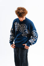 Sweater Reversible "SLEPAK" (Azul x Gris)
