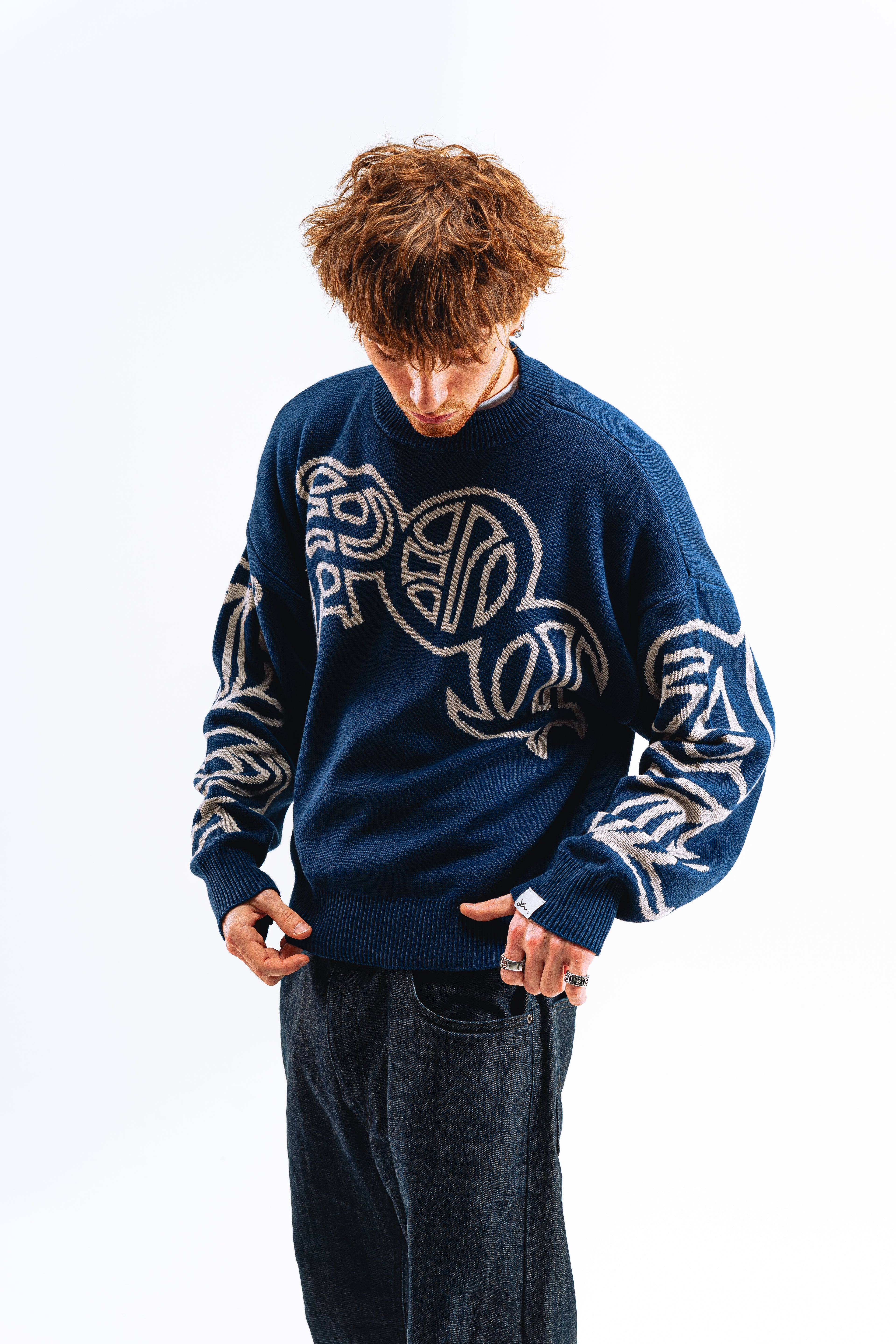 Sweater Reversible "SLEPAK" (Azul x Gris)