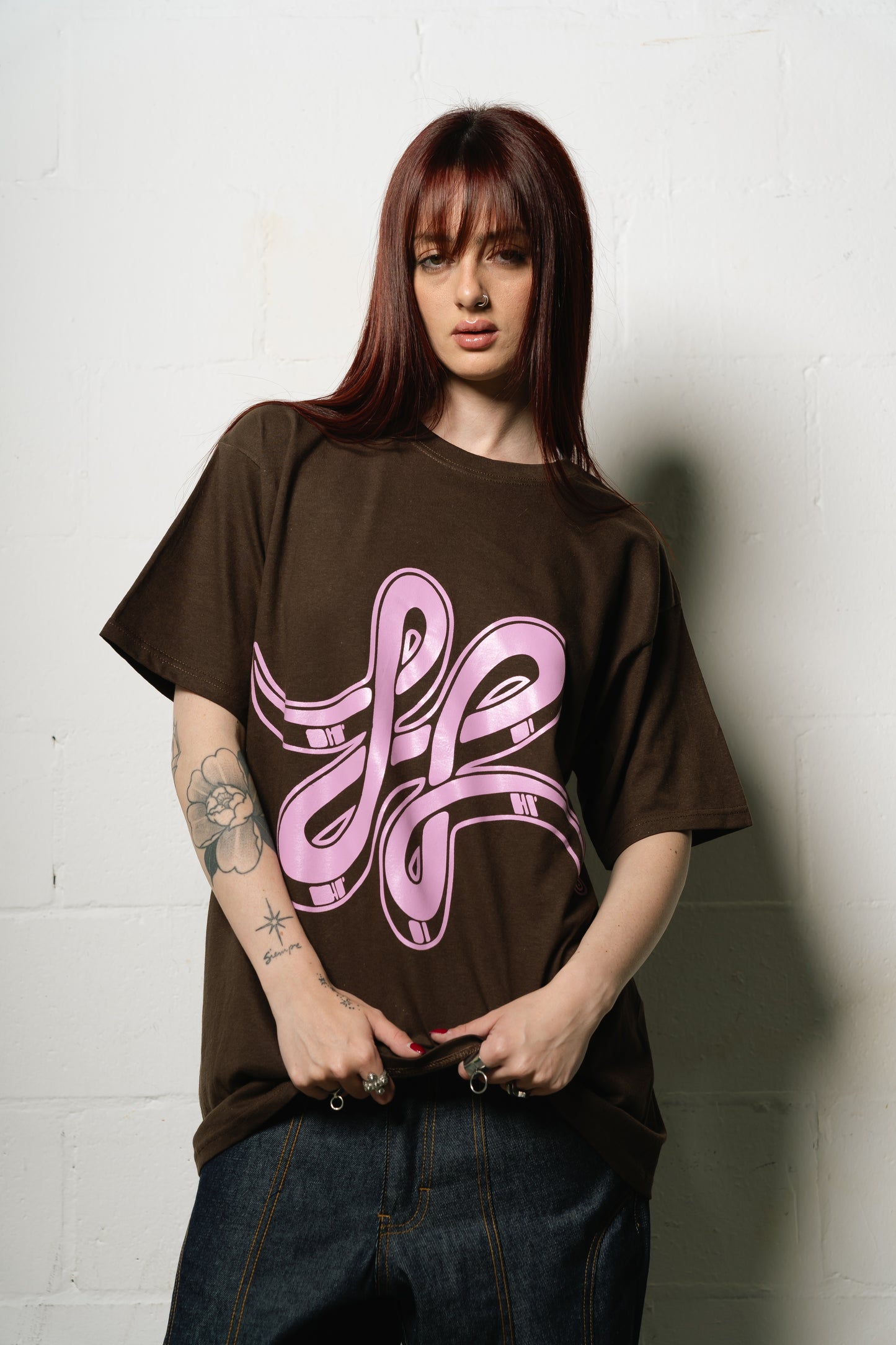 Remera "Punto Com 14" (Marrón)