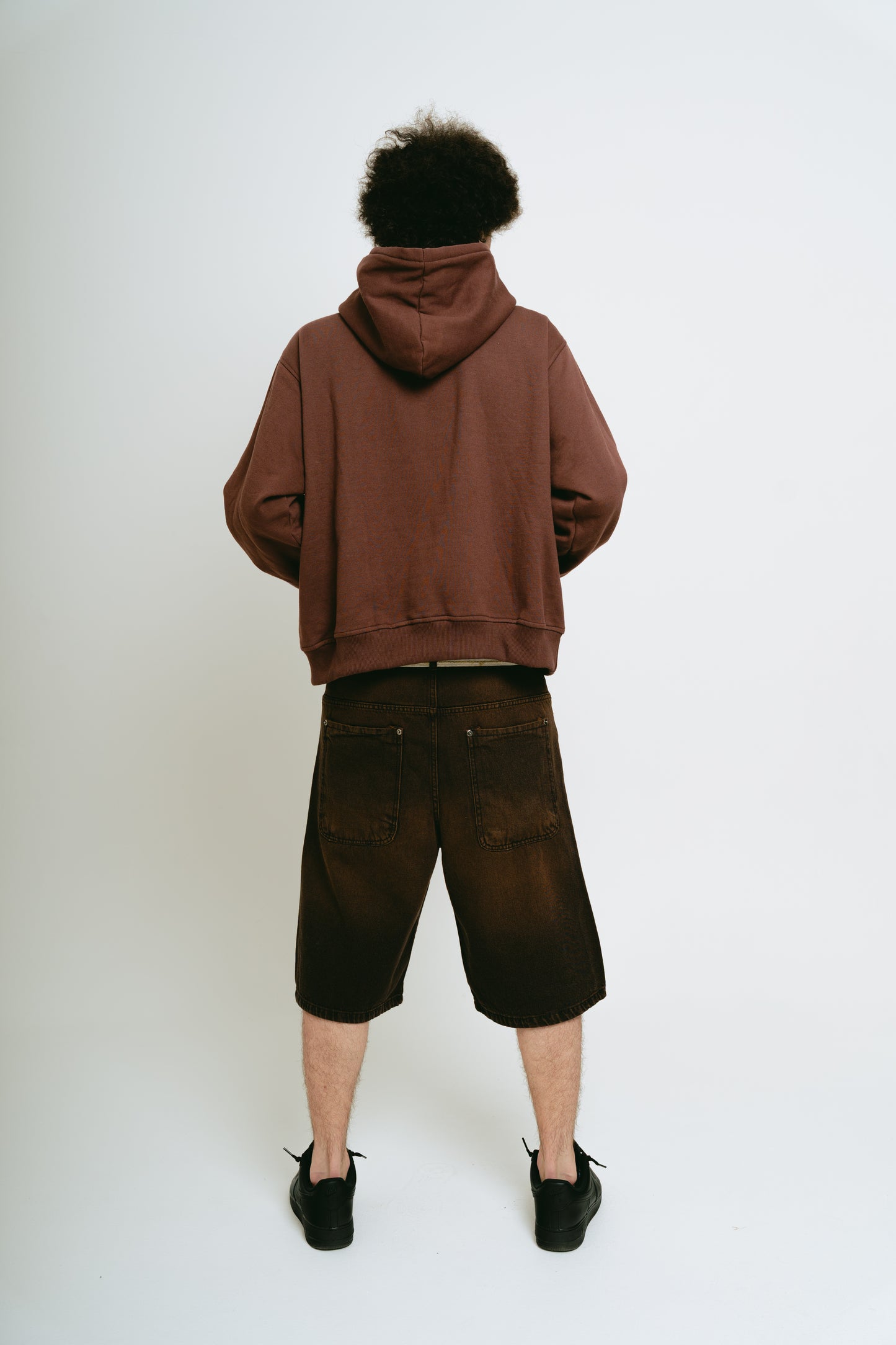 Bermuda Jean Baggy “Barroco” (Lavado Marrón)