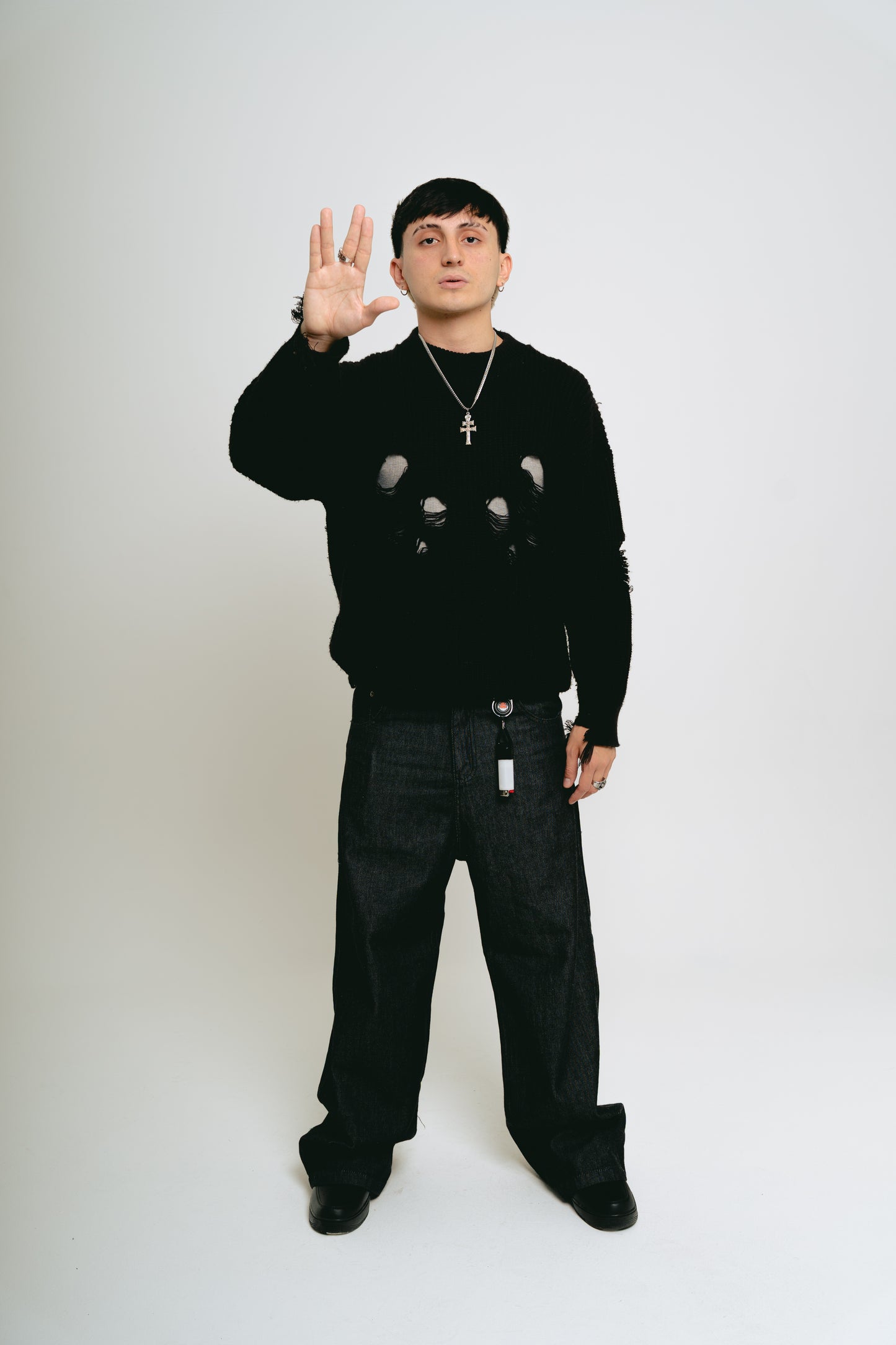 Pantalón Jean Baggy Raw ”Trigrama”