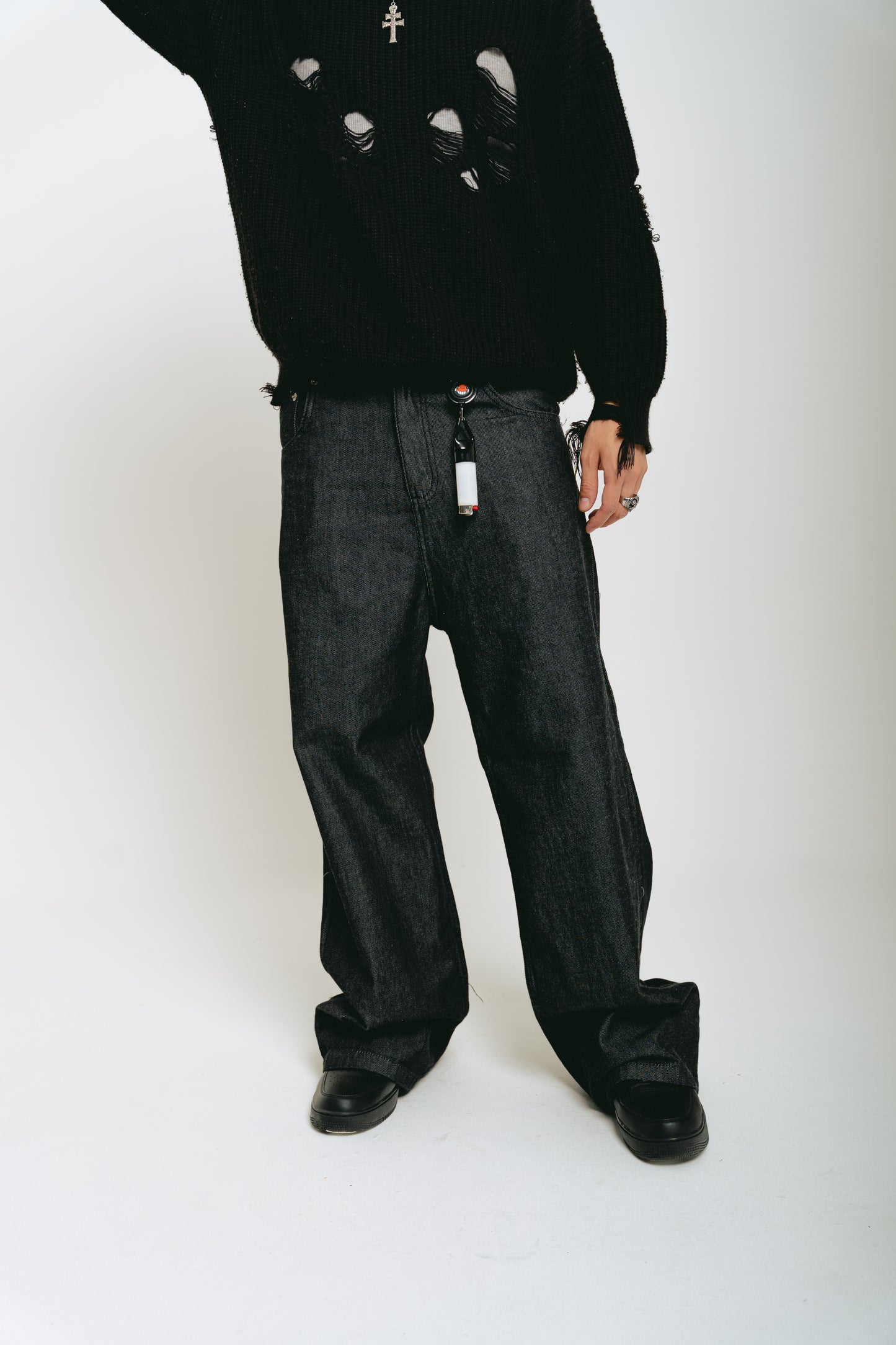 Pantalón Jean Baggy Raw ”Trigrama”