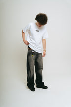 Pantalón Jean Baggy Negro ”Vangl0ria” (Washed)