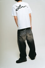 Pantalón Jean Baggy Negro ”Vangl0ria” (Washed)
