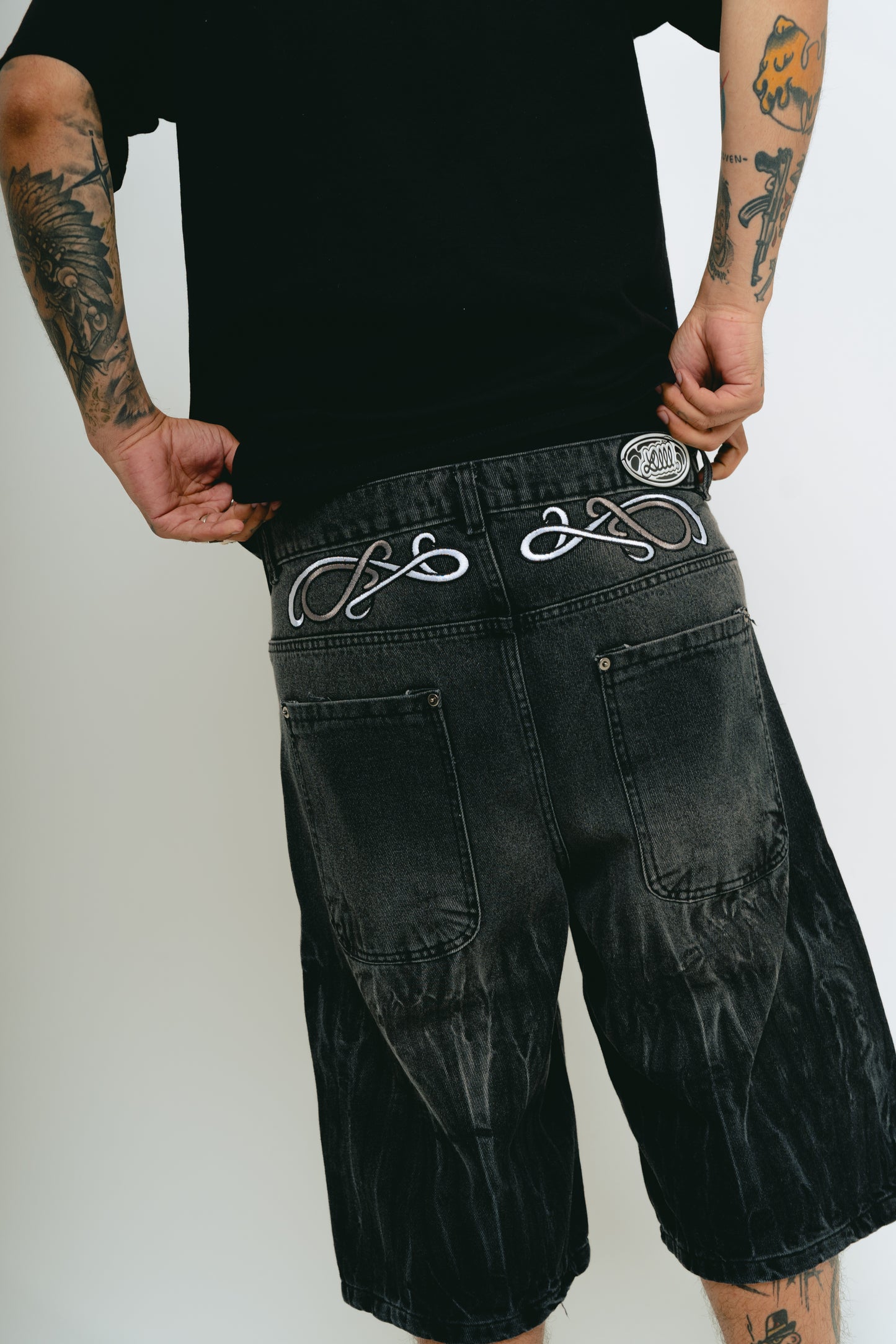 Bermuda Jean Baggy “OndasPlateadas” (Acid Wash)