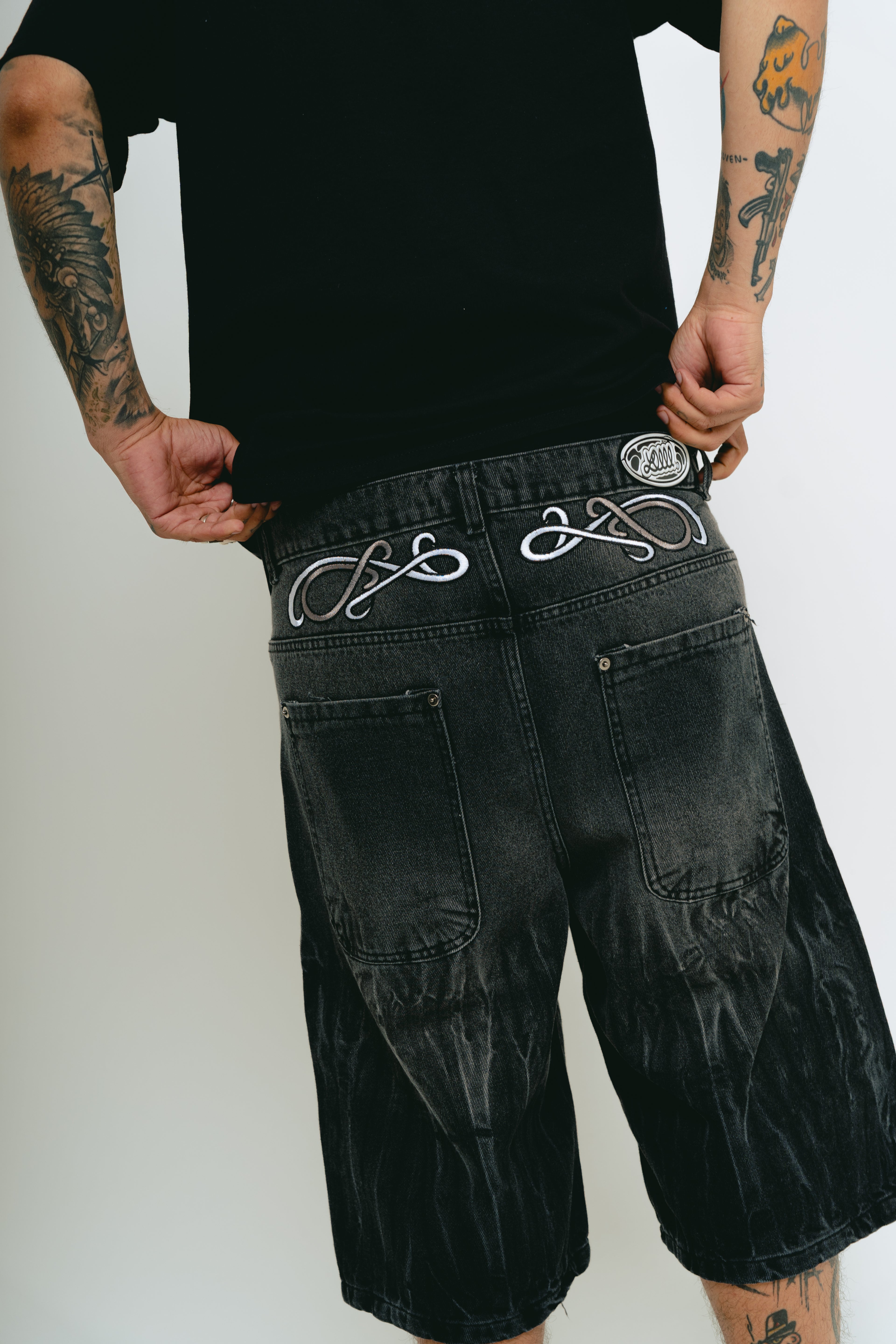 Bermuda Jean Baggy “OndasPlateadas” (Acid Wash)
