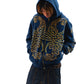 Hoodie Zip "Hoja de Acanto" Azul