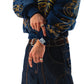 Hoodie Zip "Hoja de Acanto" Azul