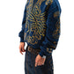 Hoodie Zip "Hoja de Acanto" Azul