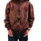 Hoodie Zip "Hoja de Acanto" Marròn