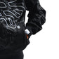 Hoodie Zip "Hoja de Acanto" Negro