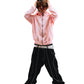 Hoodie Zip "Hoja de Acanto" Rosa