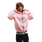Hoodie Zip "Hoja de Acanto" Rosa