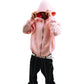 Hoodie Zip "Hoja de Acanto" Rosa