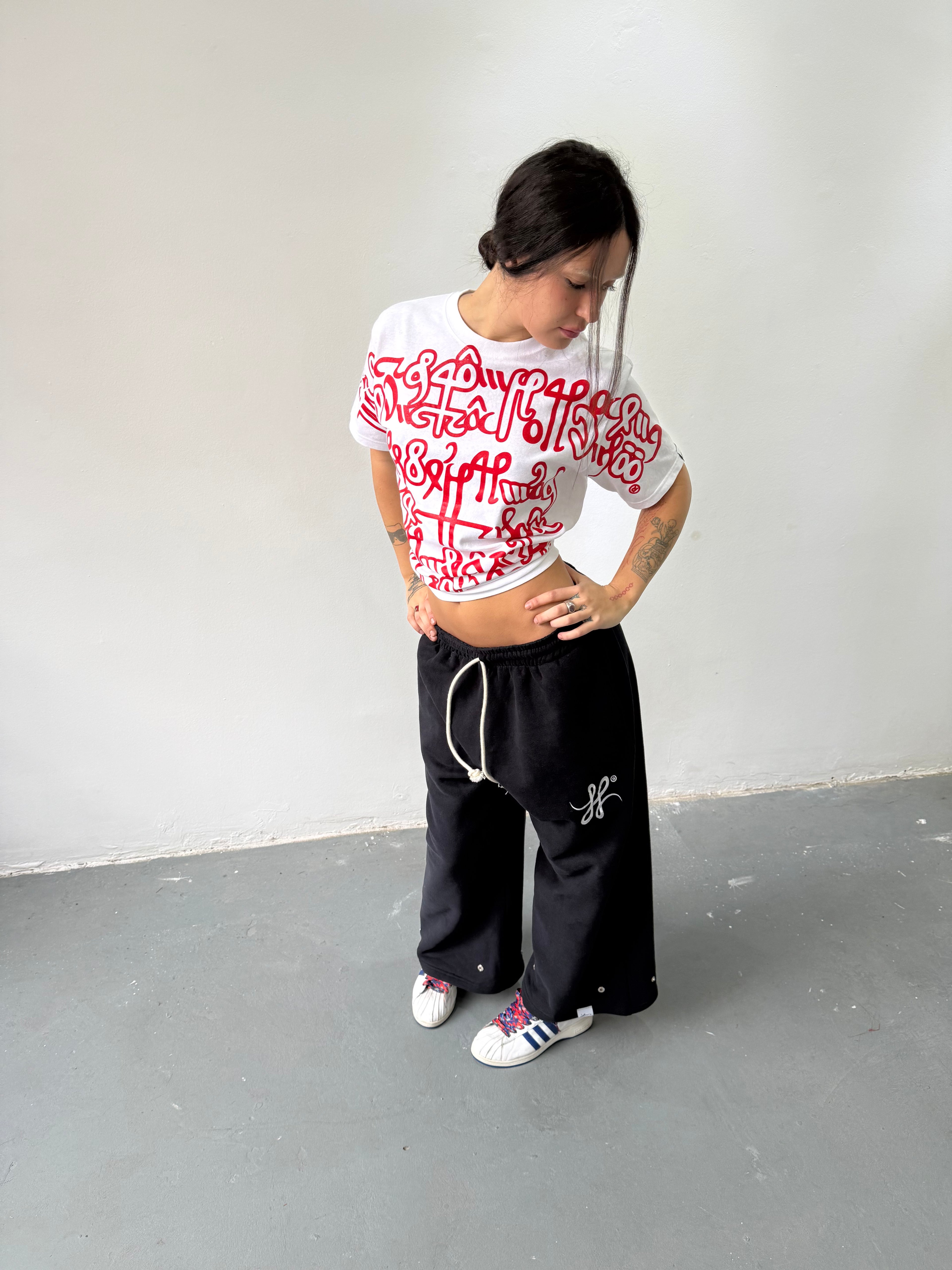 Remera Full Print "Escrituras" (Blanca) - M.V.