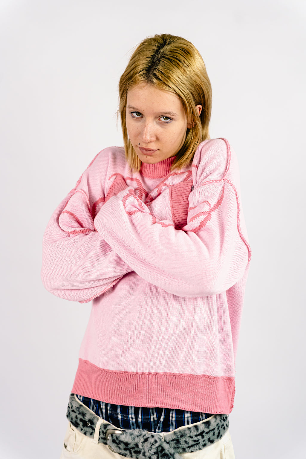 Sweater Reversible "SLEPAK" (Rosa)