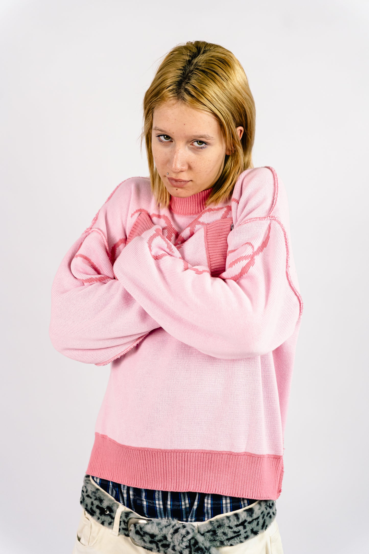 Sweater Reversible "SLEPAK" (Rosa)