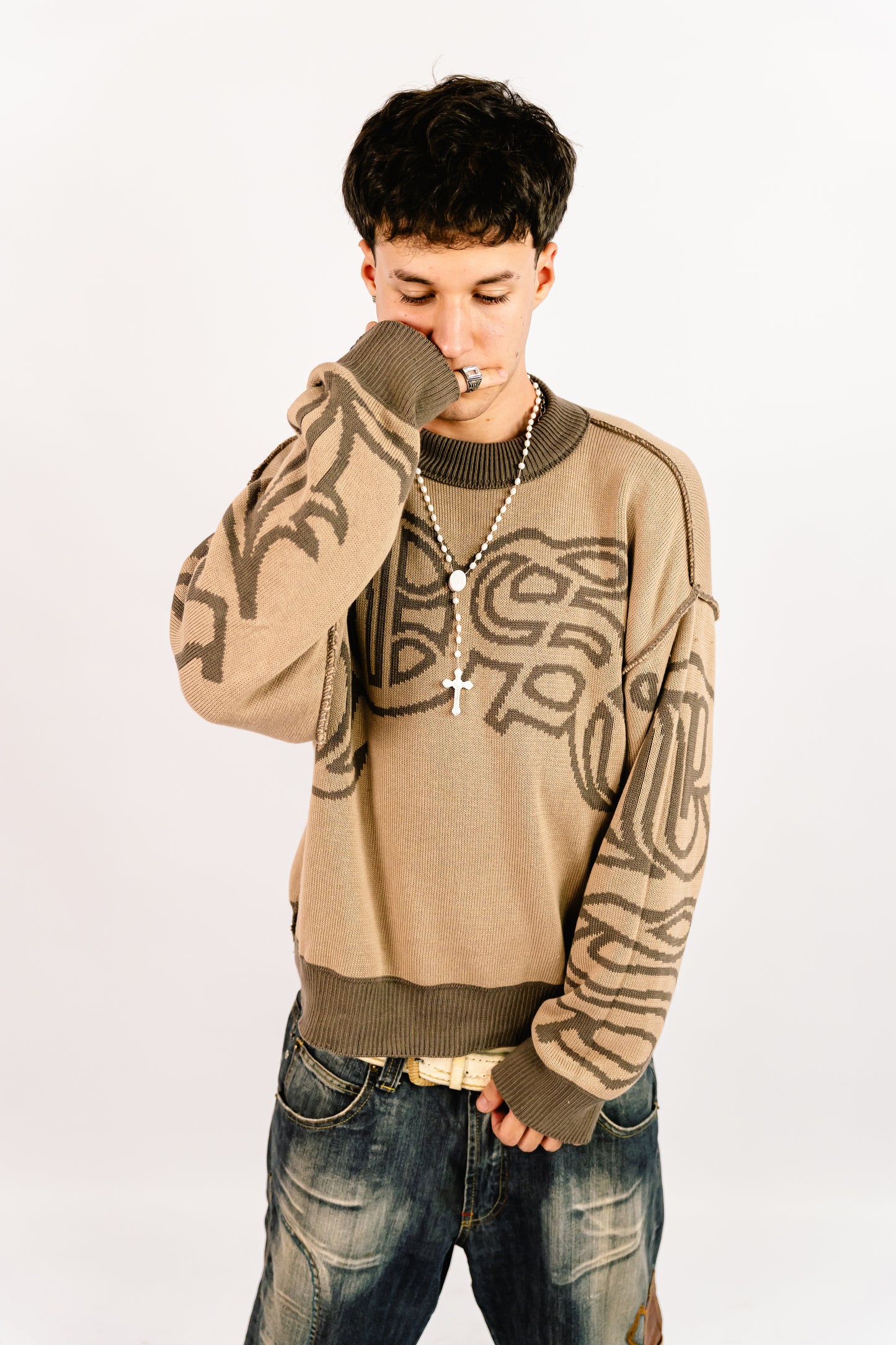 Sweater Reversible "SLEPAK" (Beige)