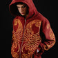 Hoodie Zip "Hoja de Acanto" (Bordo)