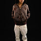 Hoodie Zip "Hoja de Acanto" Revertido (Marrón)