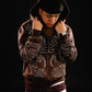 Hoodie Zip "Hoja de Acanto" Revertido (Marrón)