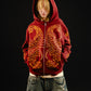 Hoodie Zip "Hoja de Acanto" (Bordo)