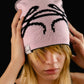 Benie Reversible (Negro x Rosa)