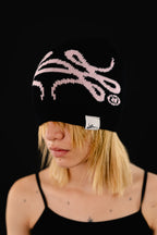 Benie Reversible (Negro x Rosa)