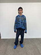 Full Zip Hoodie Tejido "Knox" (Azul)