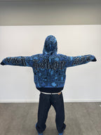 Full Zip Hoodie Tejido "Knox" (Azul)