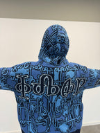 Full Zip Hoodie Tejido "Knox" (Azul)
