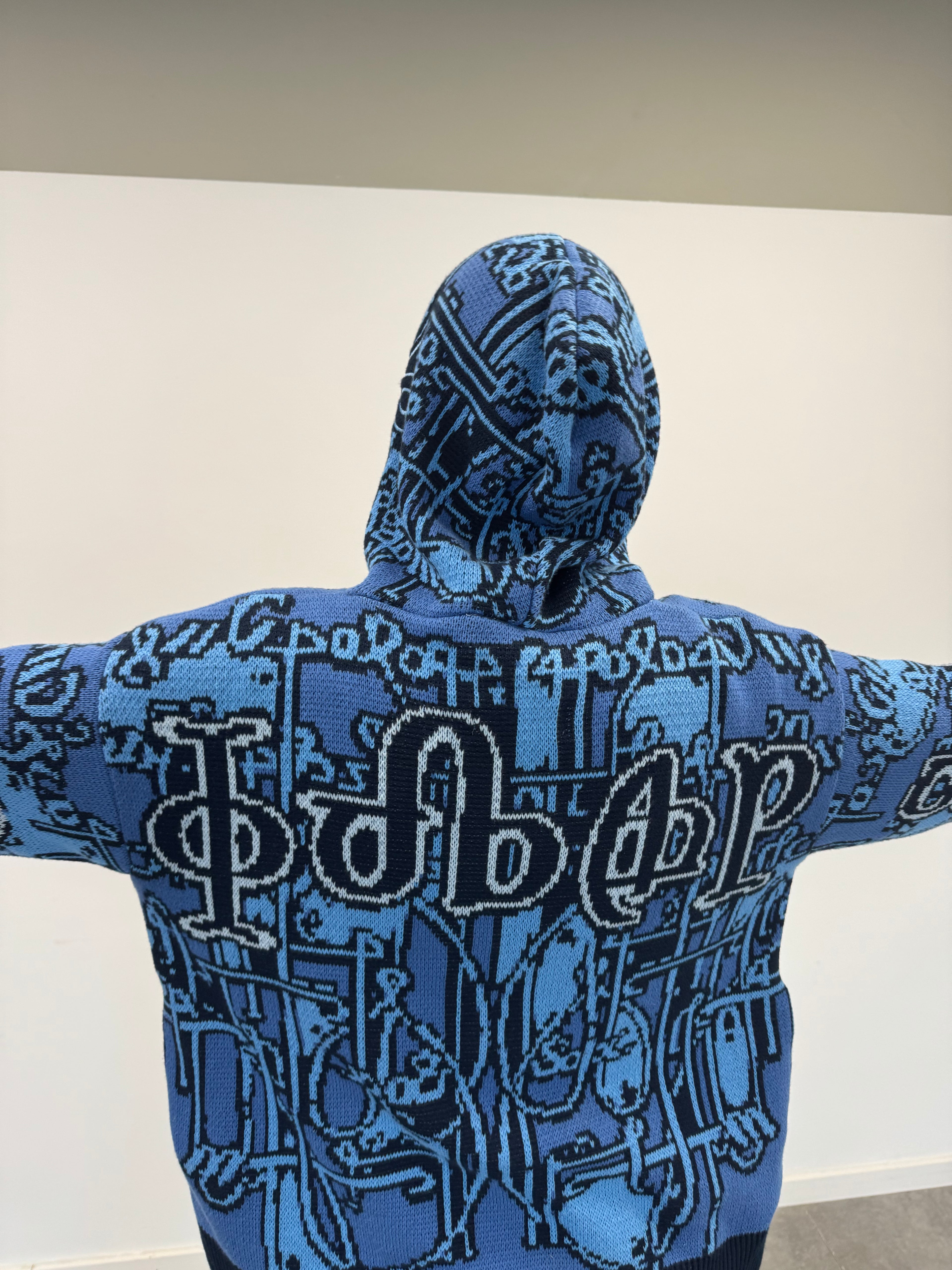 Full Zip Hoodie Tejido "Knox" (Azul)
