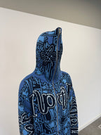 Full Zip Hoodie Tejido "Knox" (Azul)