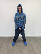 Full Zip Hoodie Tejido "Knox" (Azul)
