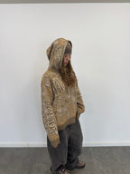 Full Zip Hoodie Tejido "Knox" (Beige)