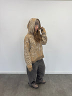 Full Zip Hoodie Tejido "Knox" (Beige)