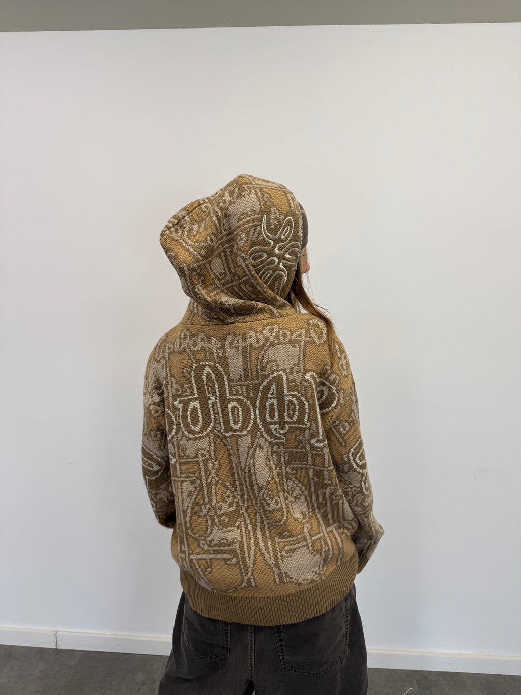 Full Zip Hoodie Tejido "Knox" (Beige)