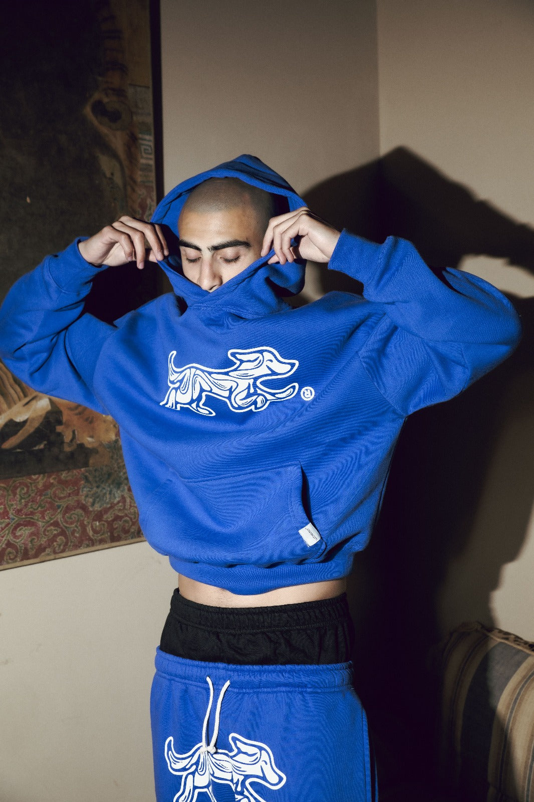 Hoodie Bossio x Tranca (Azul)