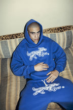 Hoodie Bossio x Tranca (Azul)