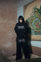 Hoodie Bossio x Tranca (Negro)