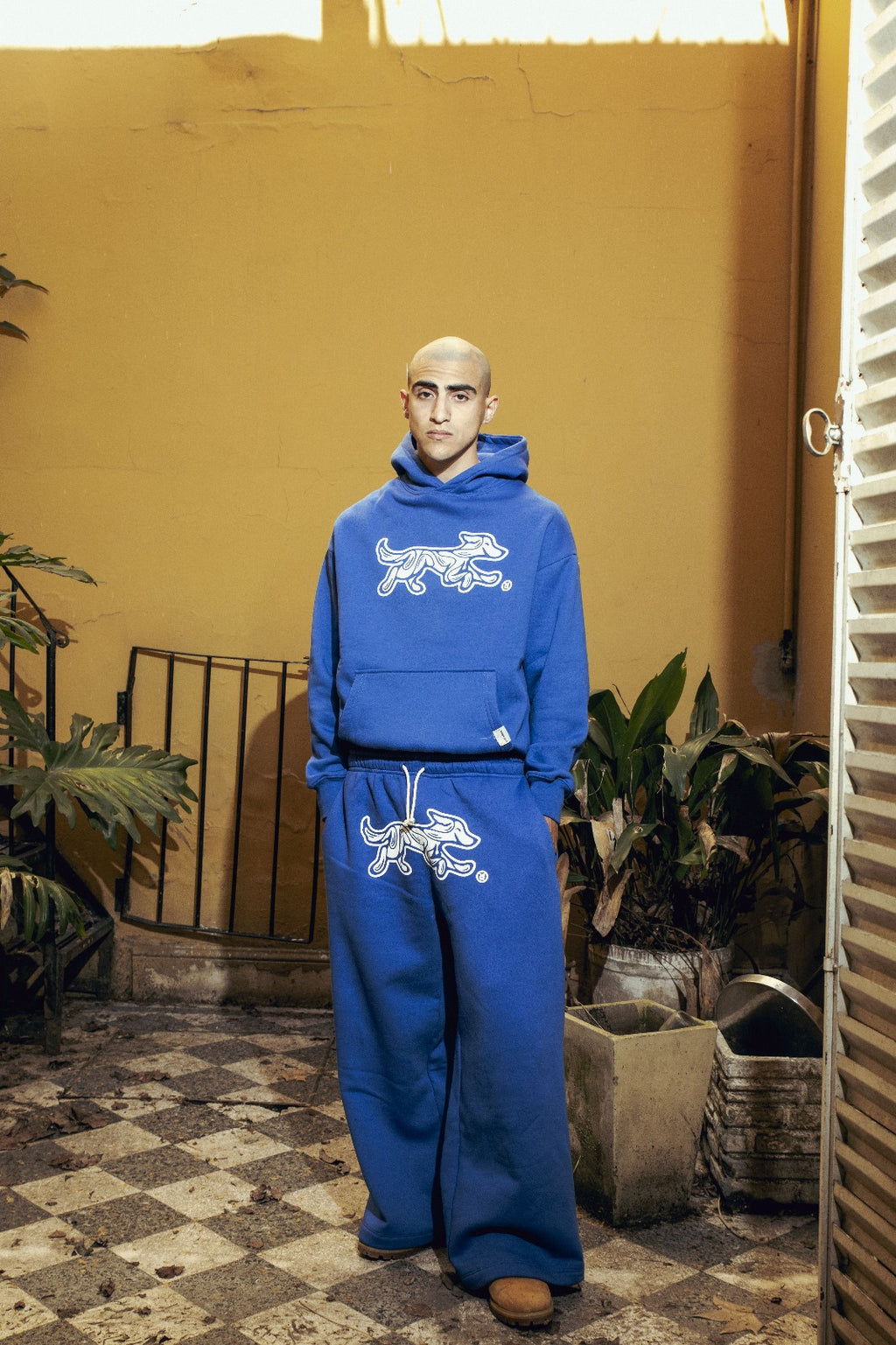 Pantalon Felpa Bossio x Tranca (Azul)